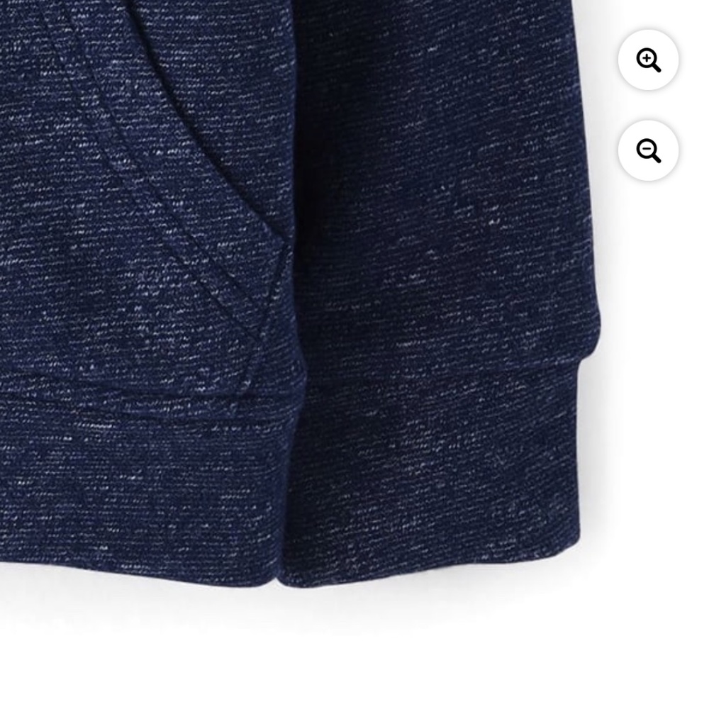 The Children’s Place Toddler Navy Faux Sherpa Zip-Up Hoodie Size 5T NWT - Picture 5 of 5